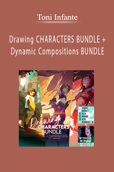 Toni Infante - Drawing CHARACTERS BUNDLE + Dynamic Compositions BUNDLE